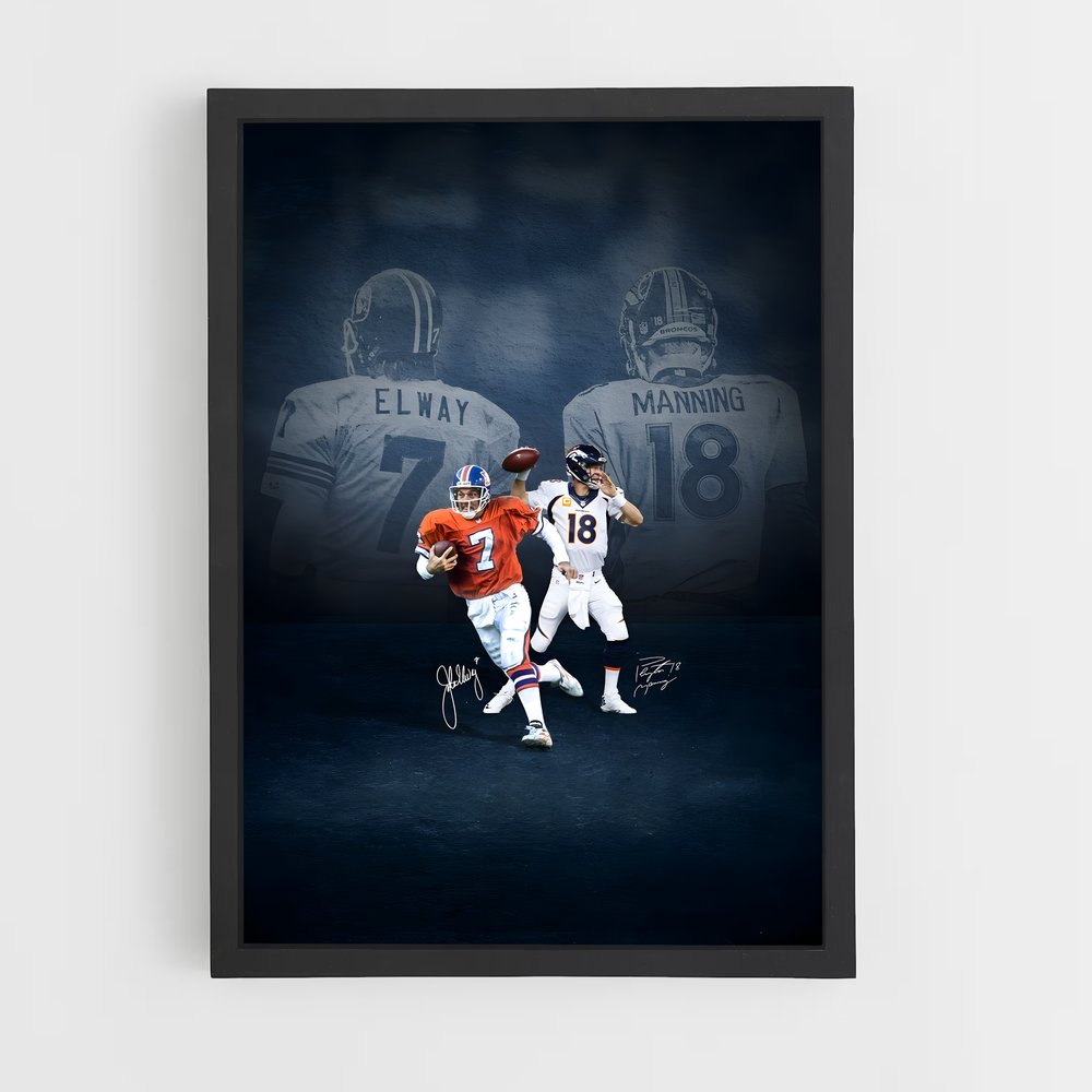 Poster Légendes du Football Américain – affiche Football US (vue 2)