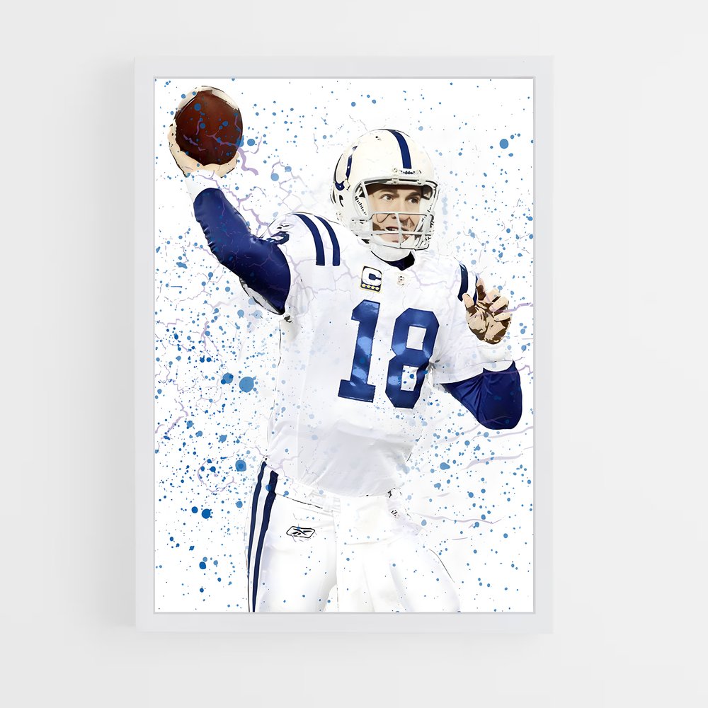 Poster Champion du Touchdown – affiche Football US (vue 3)