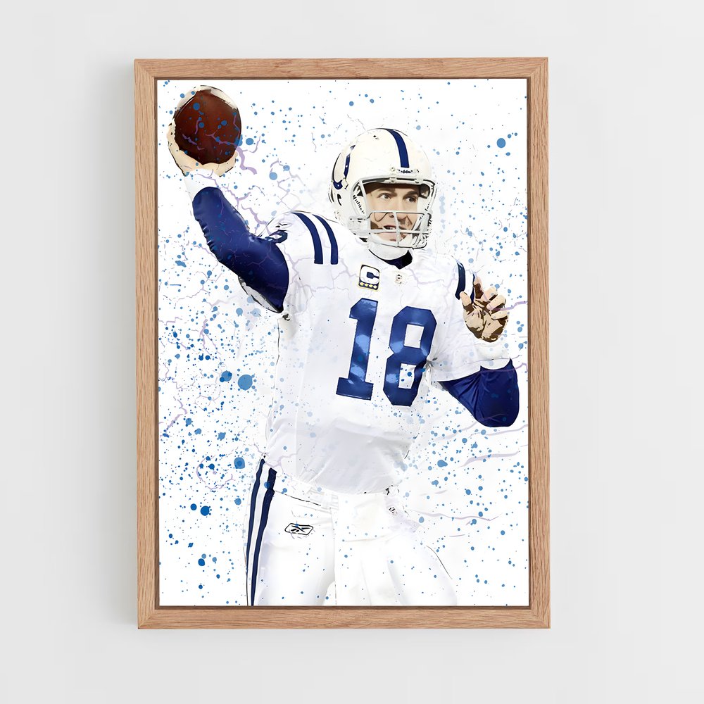 Poster Champion du Touchdown – affiche Football US (vue 4)