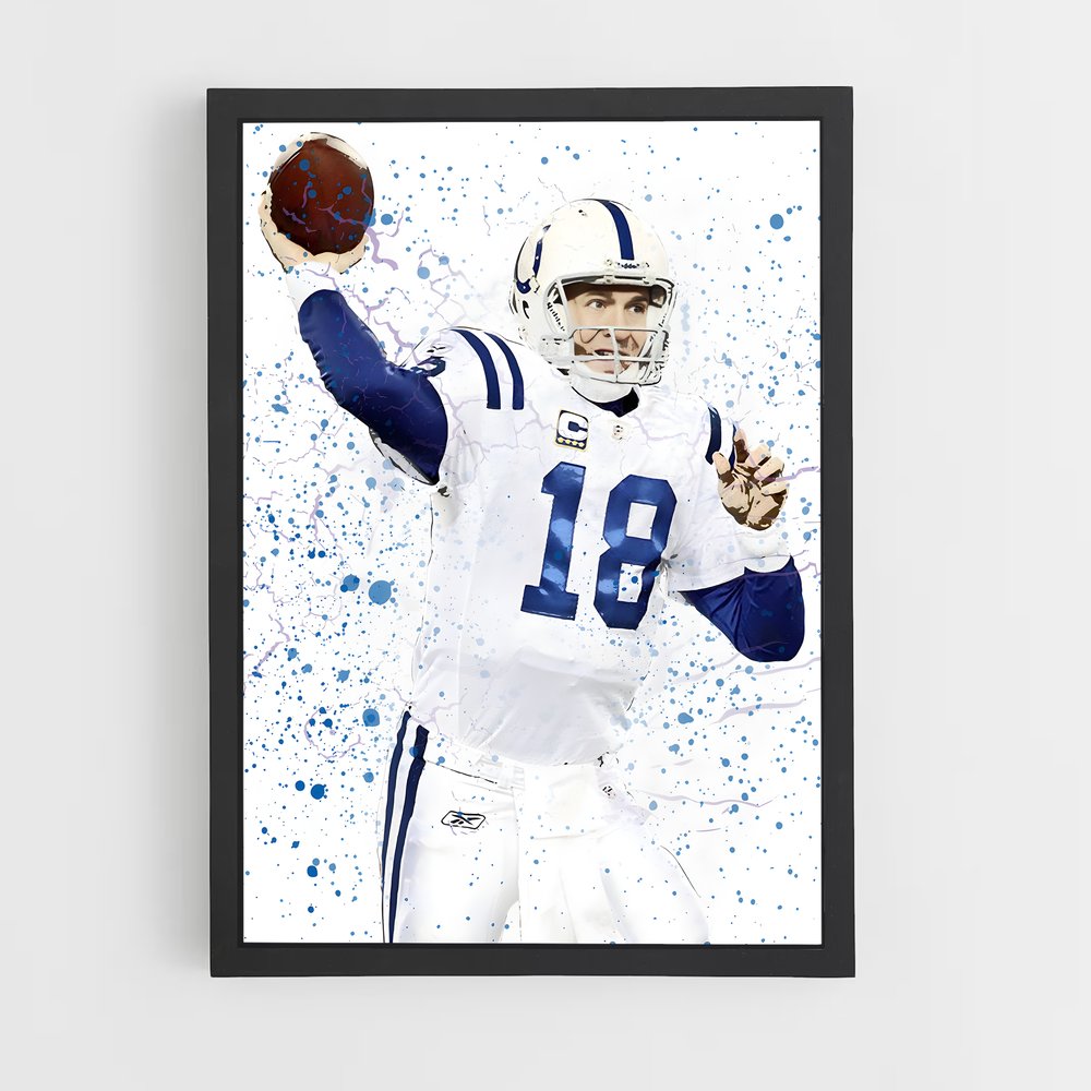 Poster Champion du Touchdown – affiche Football US (vue 2)
