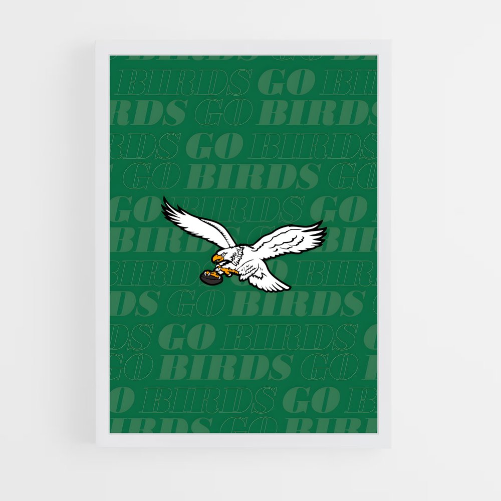 Poster Logo Philadelphia Eagles – affiche Football US (vue 3)
