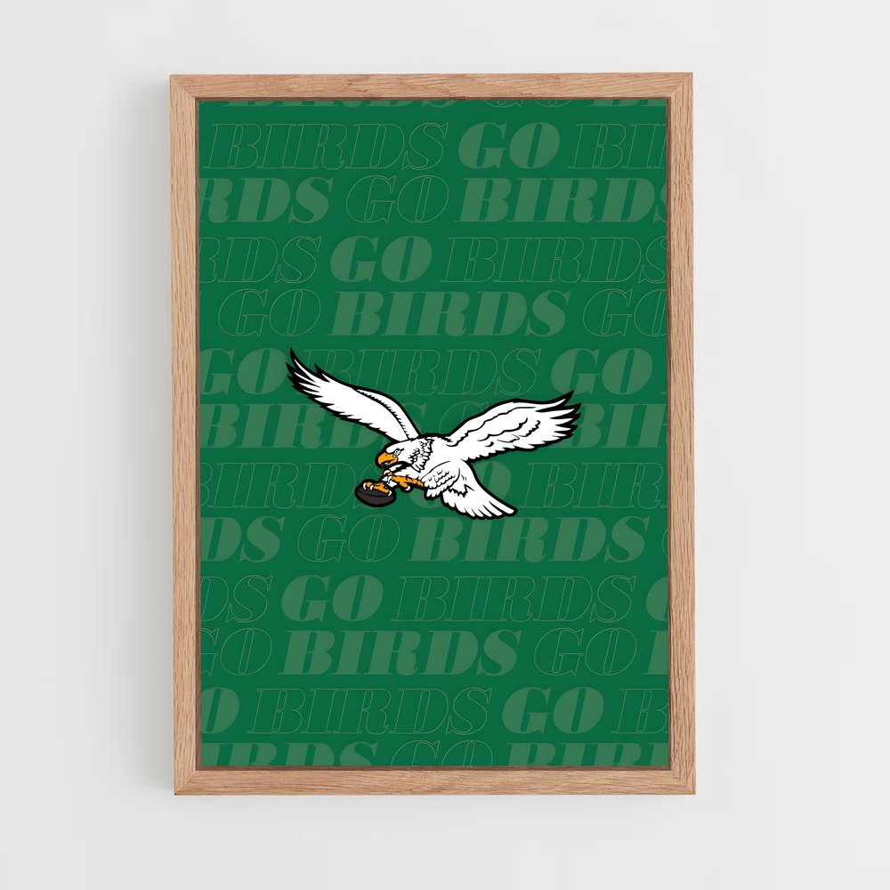 Poster Logo Philadelphia Eagles – affiche Football US (vue 4)