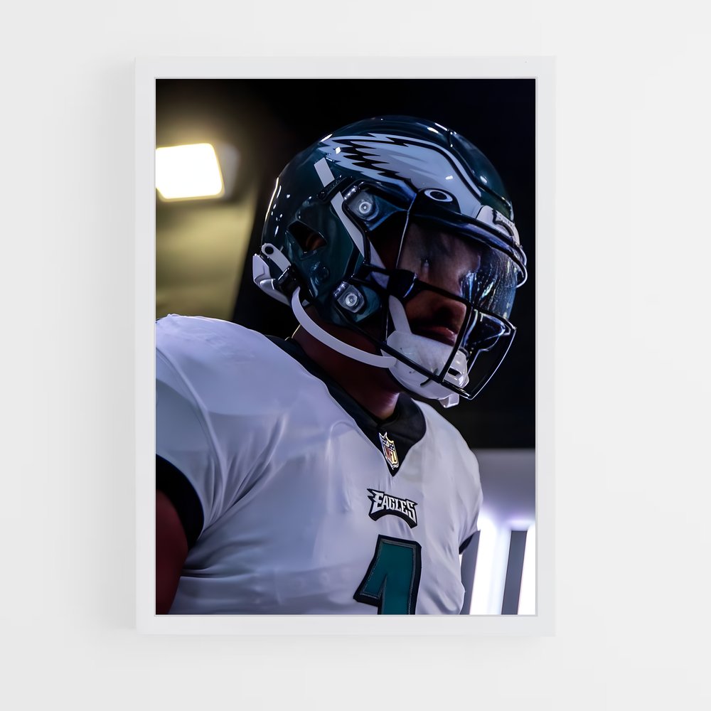 Poster Philadelphia Eagles Casque – affiche Football US (vue 3)