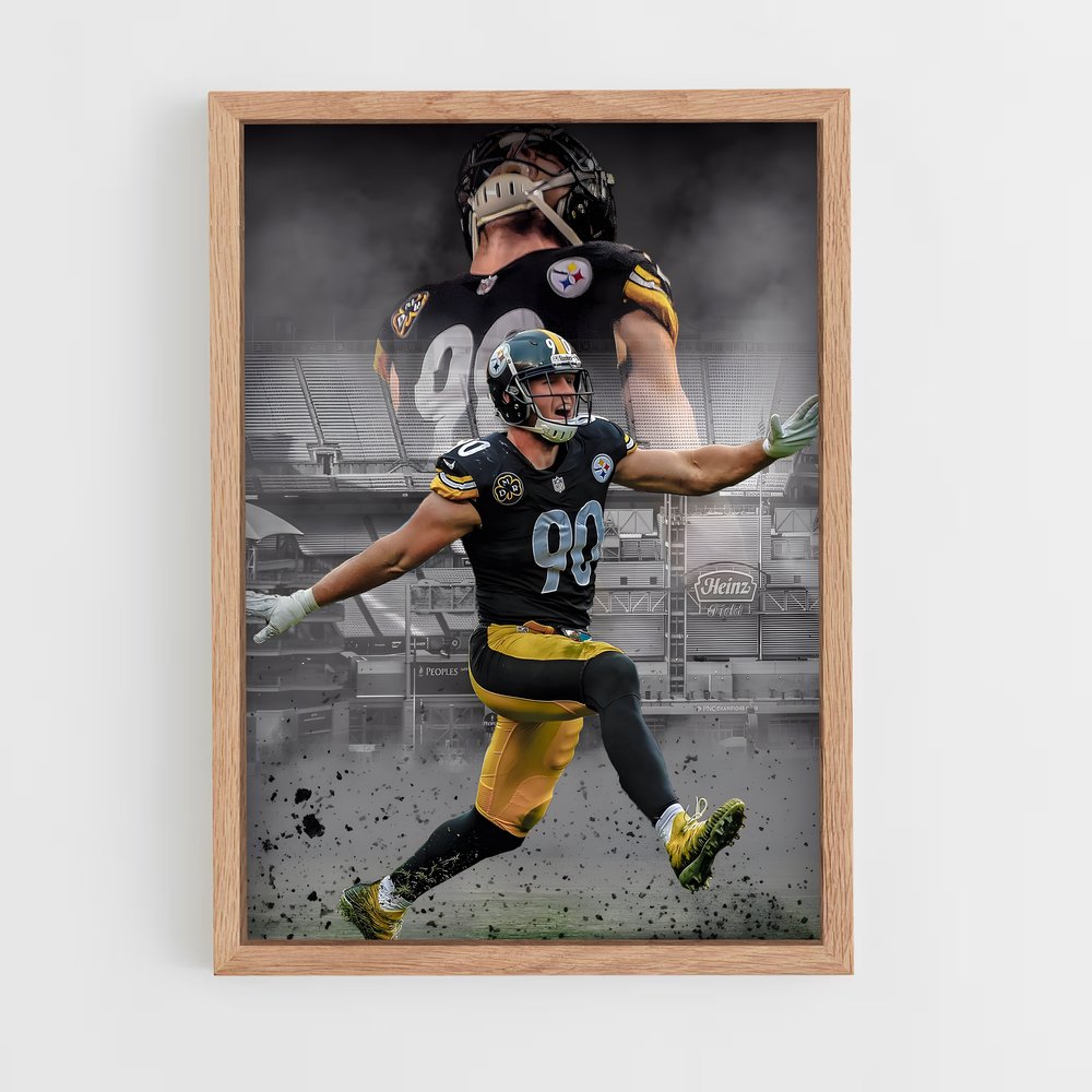 Poster Pittsburgh Steelers 90 – affiche Football US (vue 4)