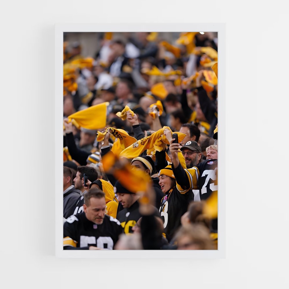 Poster Pittsburgh Steelers Supporters – affiche Football US (vue 3)