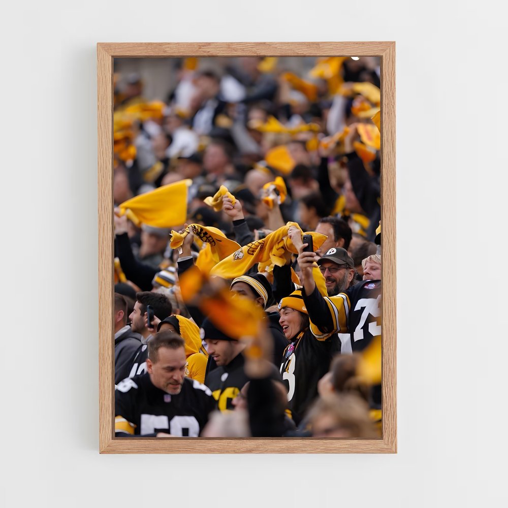 Poster Pittsburgh Steelers Supporters – affiche Football US (vue 4)