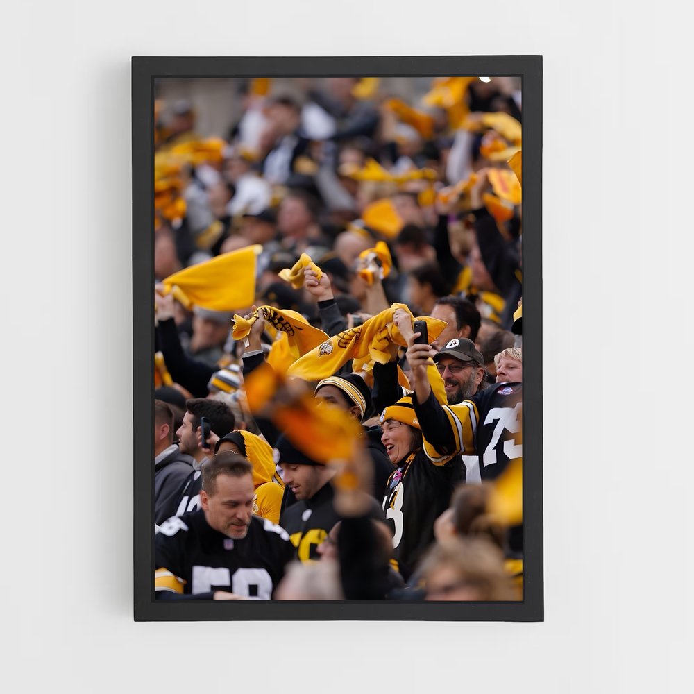 Poster Pittsburgh Steelers Supporters – affiche Football US (vue 2)
