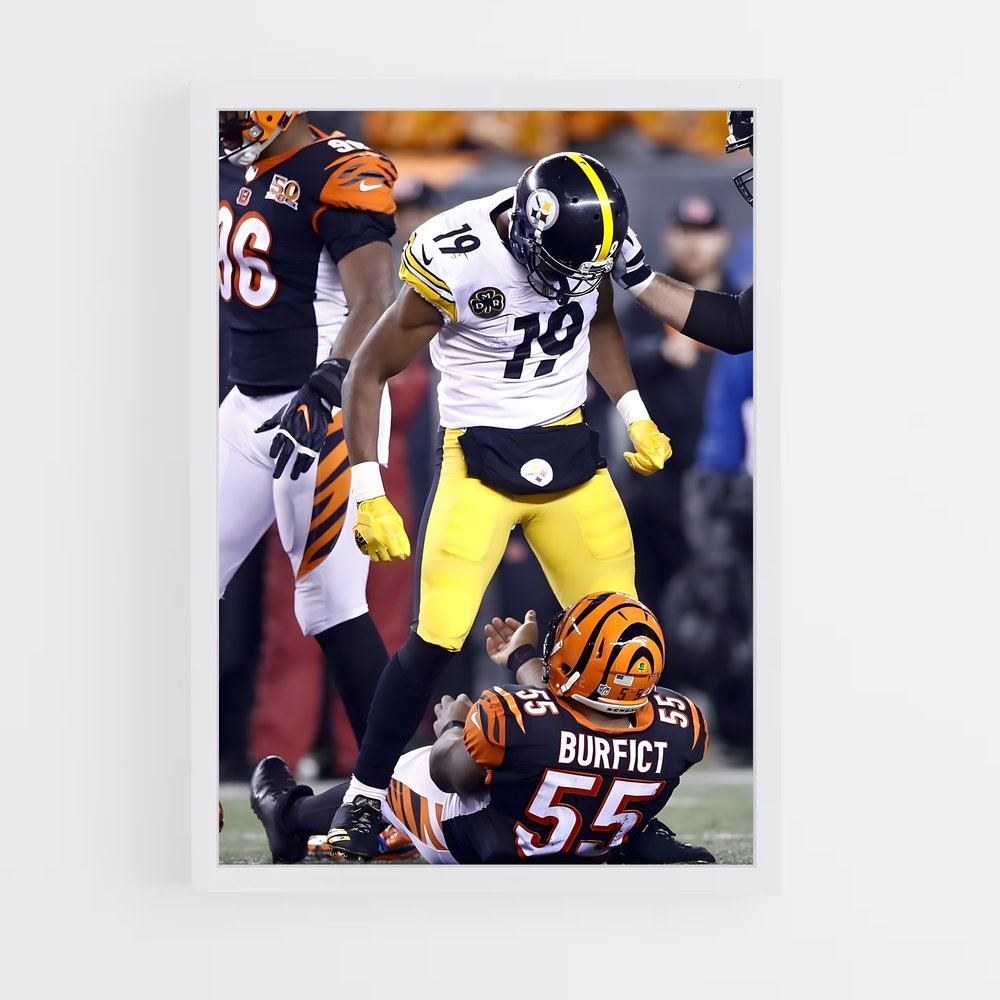 Poster Steelers Match – affiche Football US (vue 3)