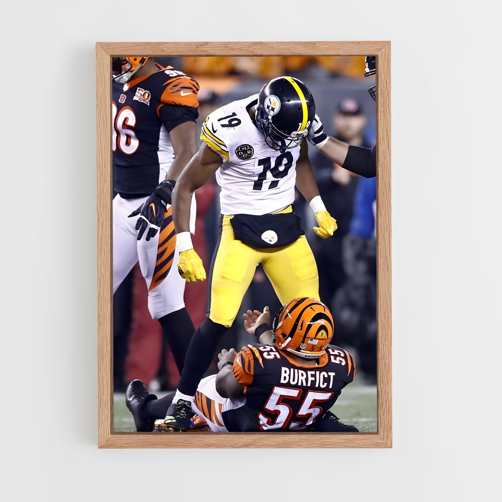Poster Steelers Match – affiche Football US (vue 4)