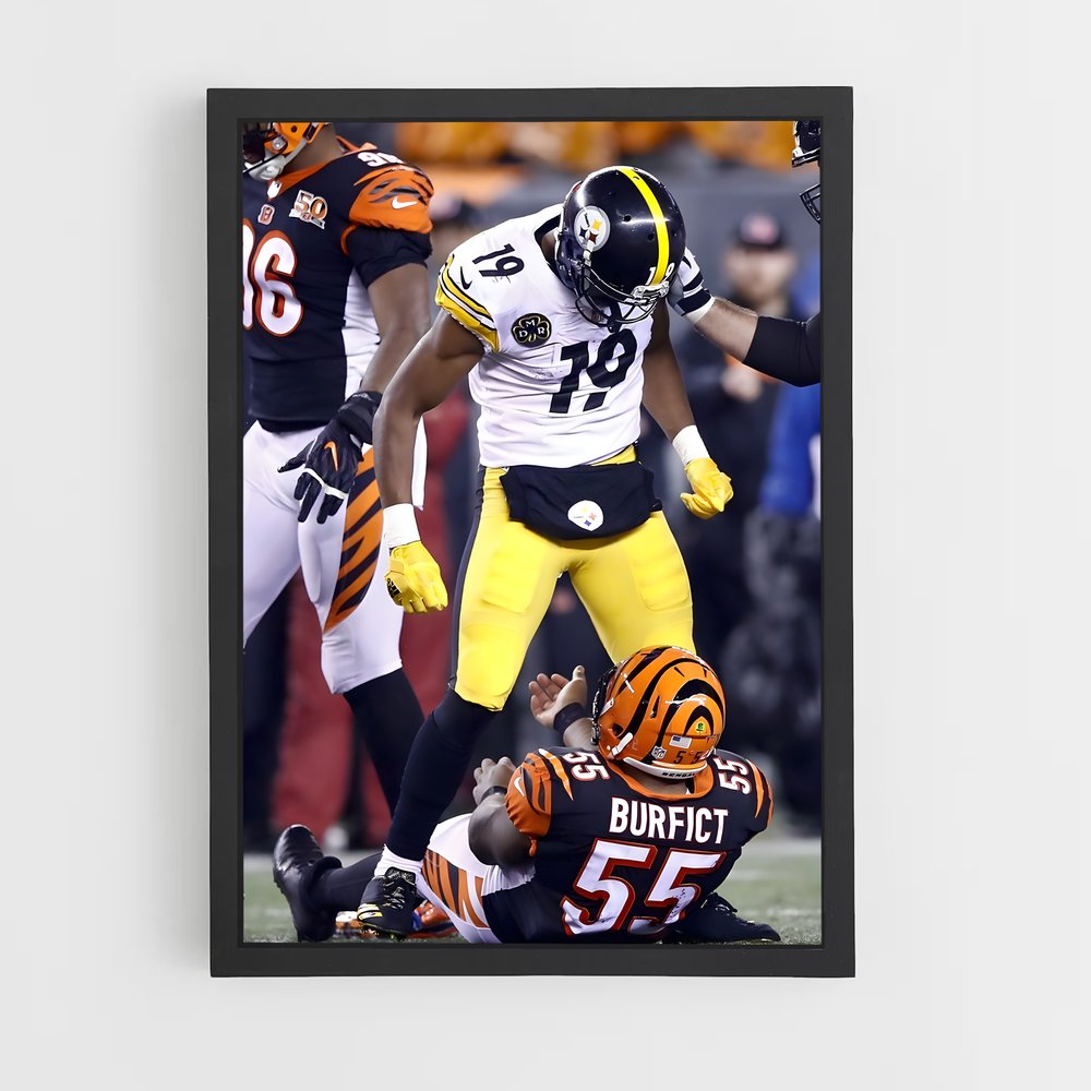 Poster Steelers Match – affiche Football US (vue 2)