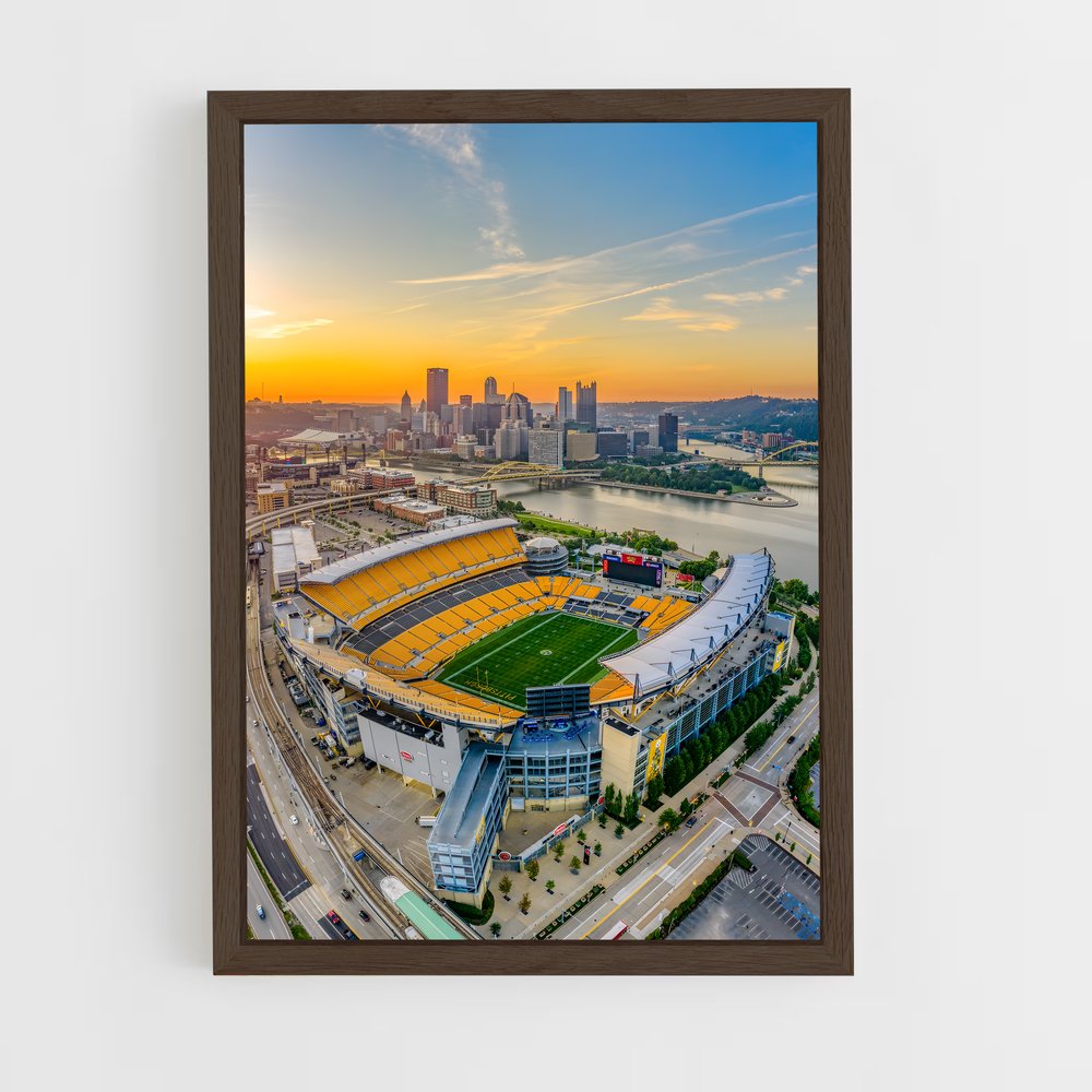 Poster Pittsburgh Steelers Stade – affiche Football US (vue 5)
