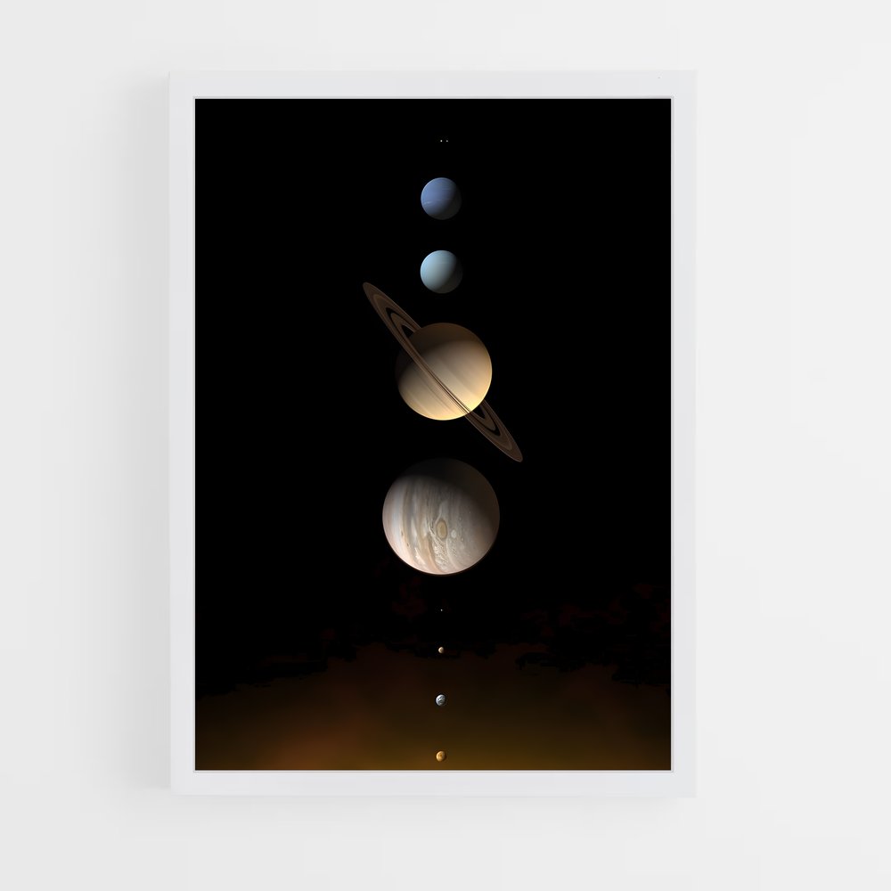 Poster Système Solaire (vue 3)