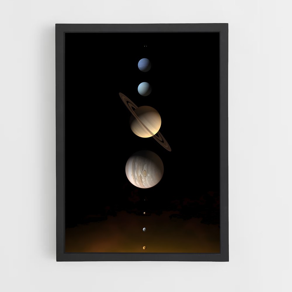 Poster Système Solaire (vue 2)