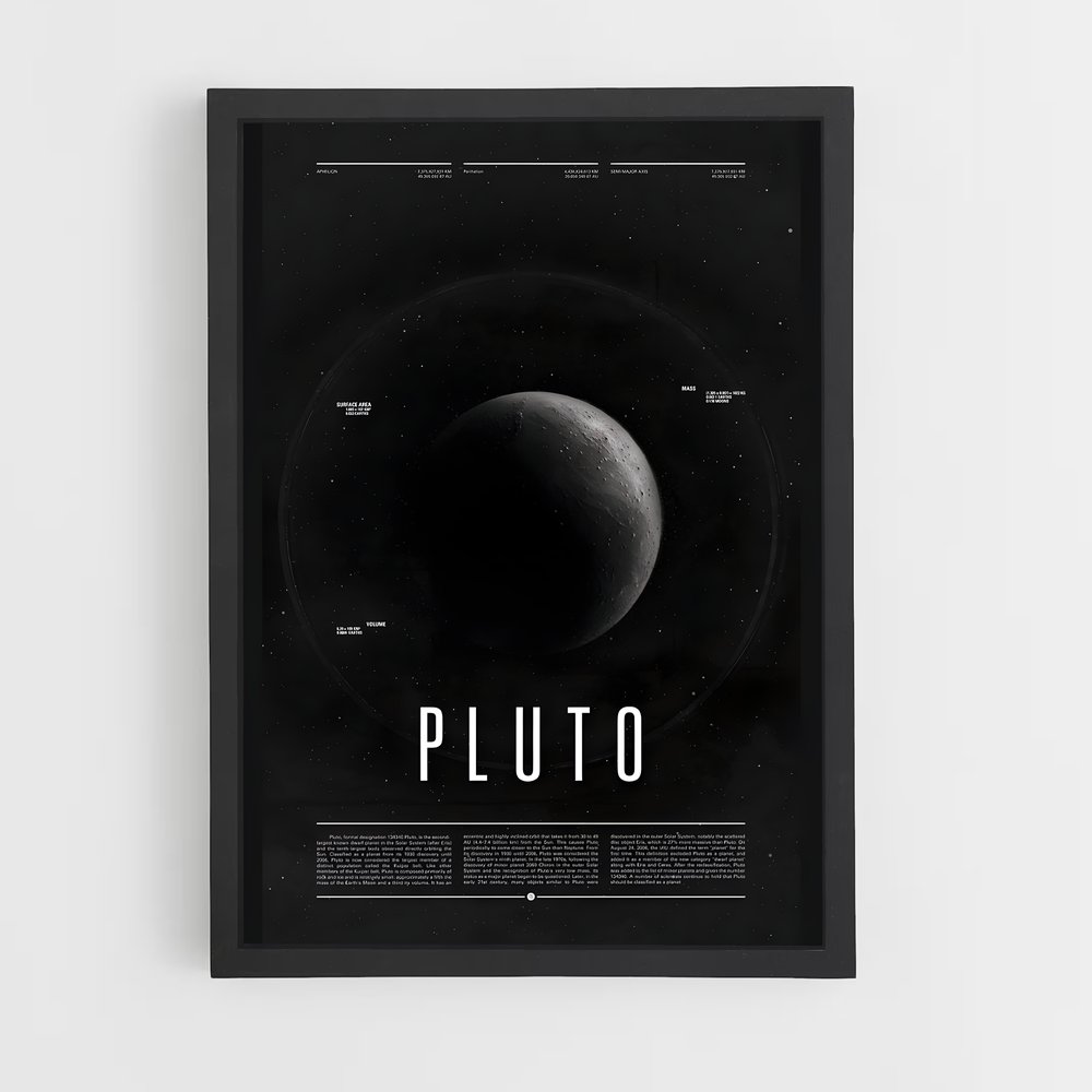 Poster Éclipse Pluton (vue 2)