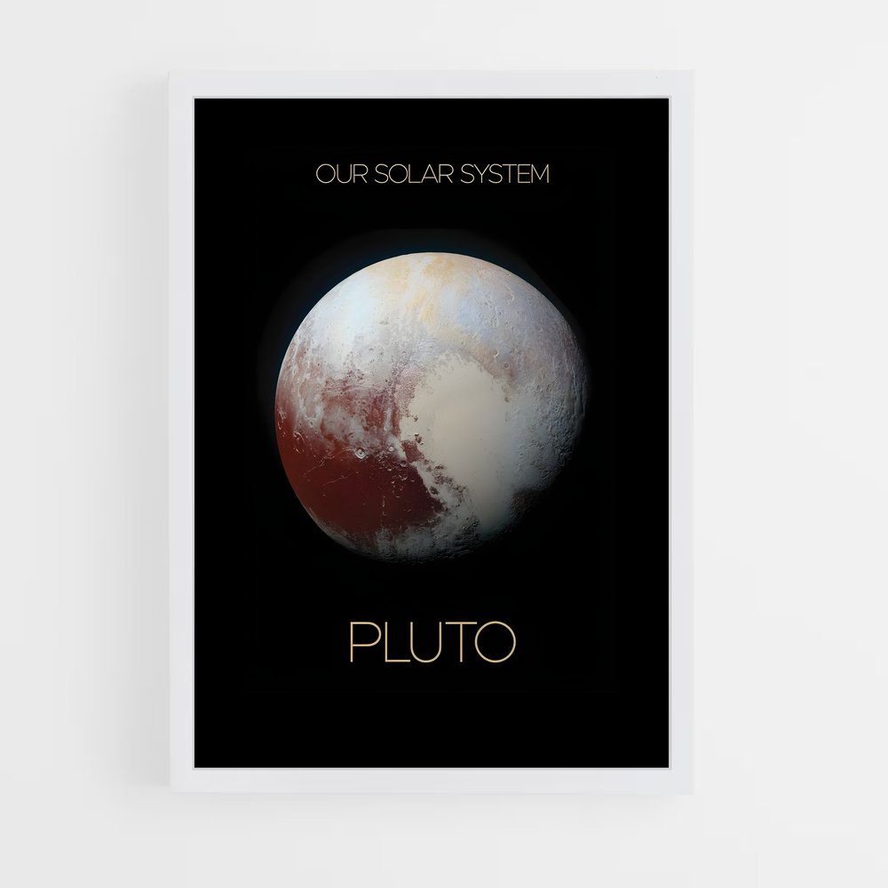 Poster Système Solaire Pluton (vue 3)