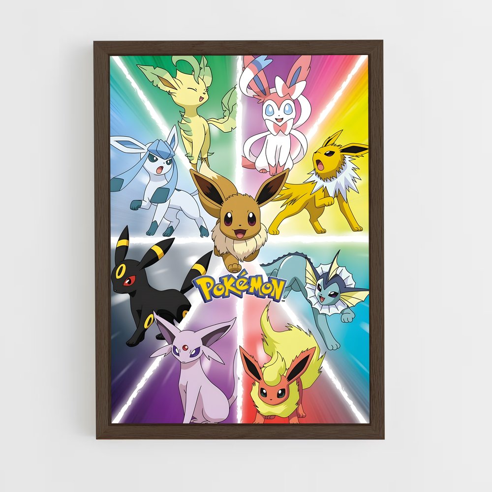 Poster Evoli Évolutions – affiche Pokemon (vue 5)