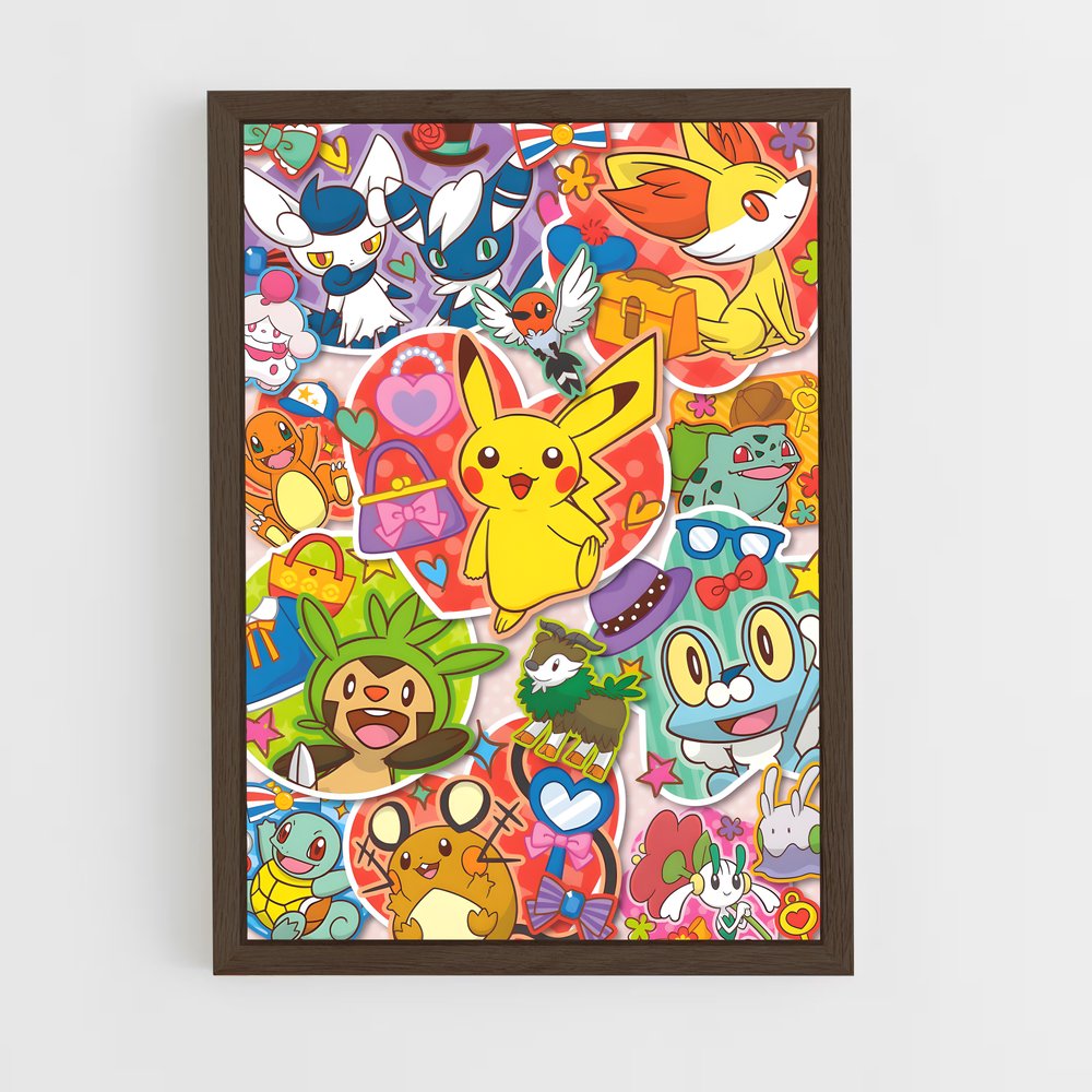 Poster Pokemon Collage (vue 5)