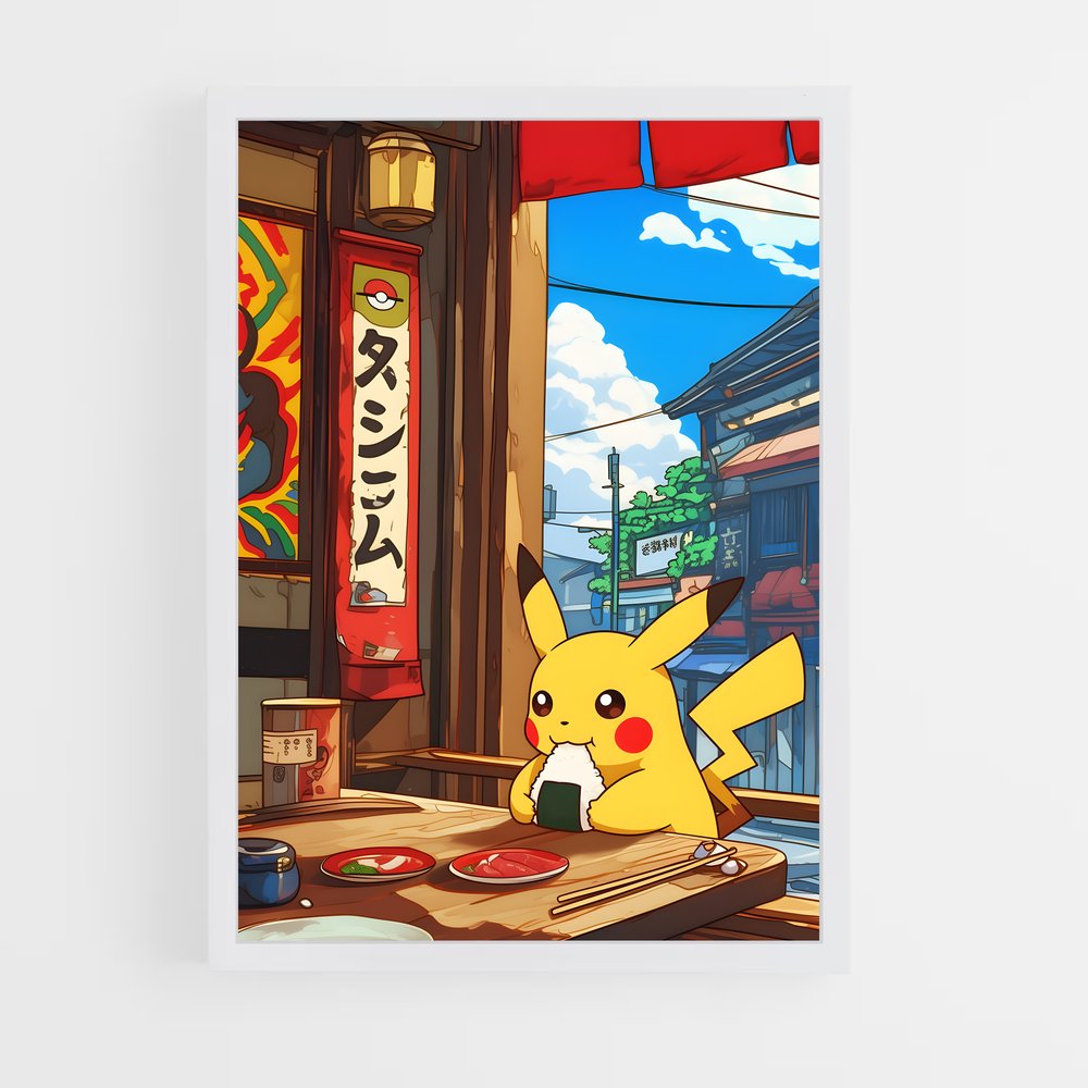 Poster Pikachu Tokyo – affiche Pokemon (vue 3)
