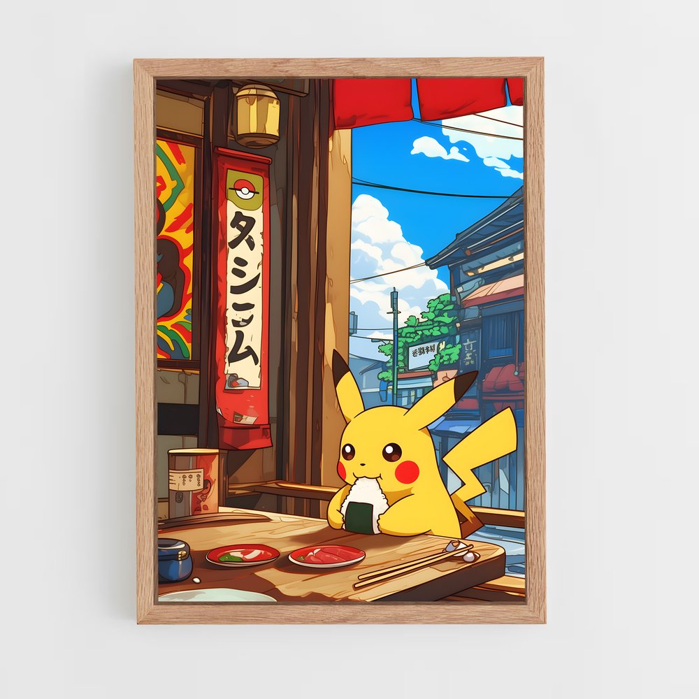 Poster Pikachu Tokyo – affiche Pokemon (vue 4)