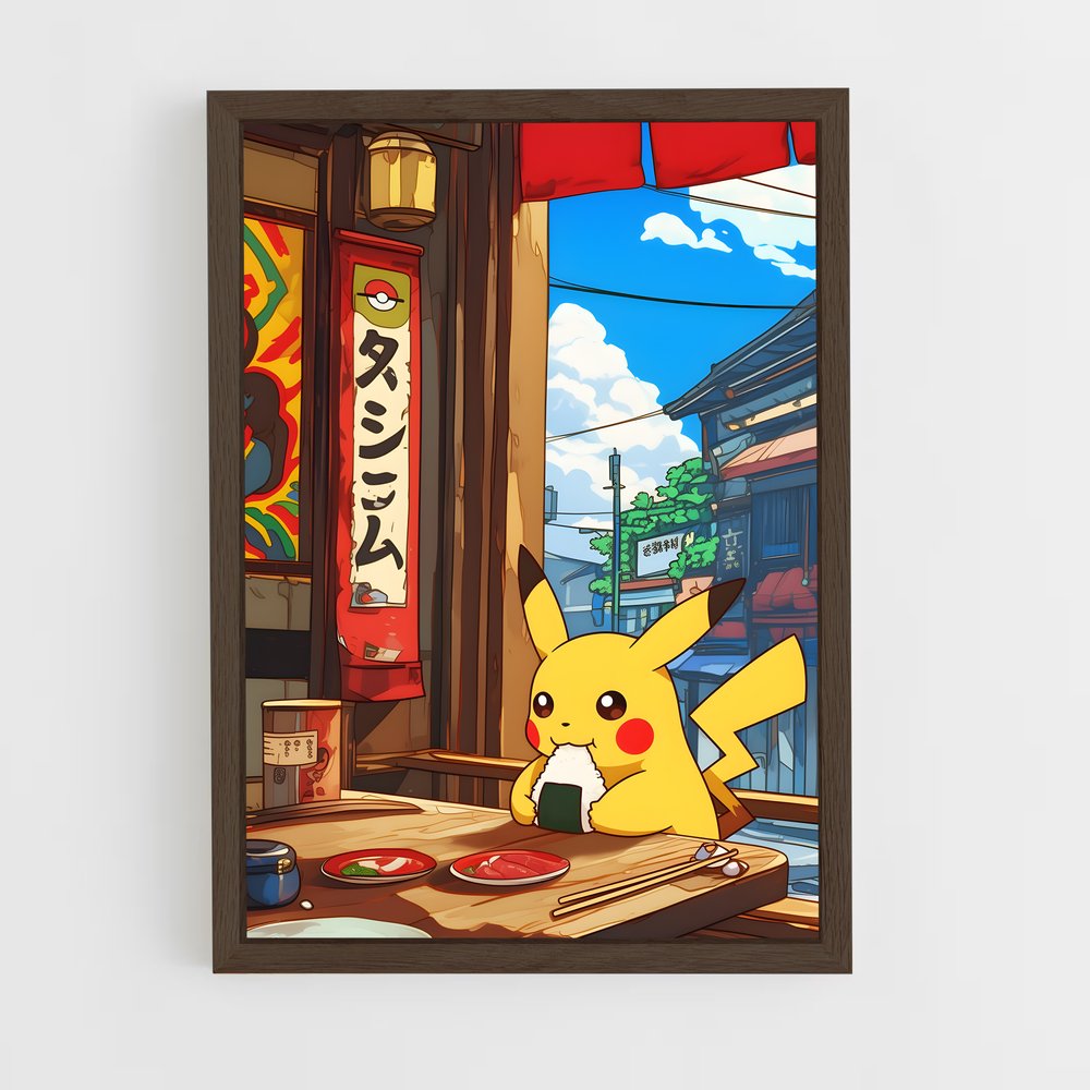 Poster Pikachu Tokyo – affiche Pokemon (vue 5)