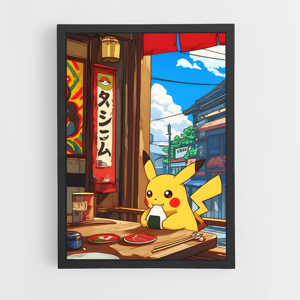 Poster Pikachu Tokyo – affiche Pokemon (vue 2)