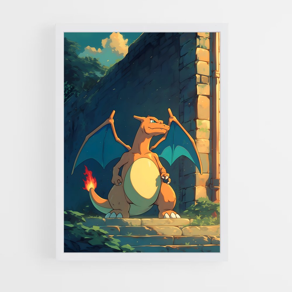 Poster Dracaufeu Aesthetic – affiche Pokemon (vue 3)