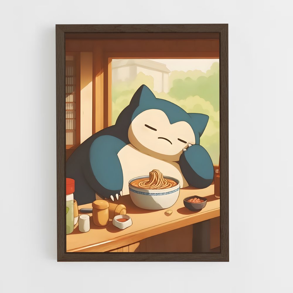 Poster Ronflex Ramen – affiche Pokemon (vue 5)