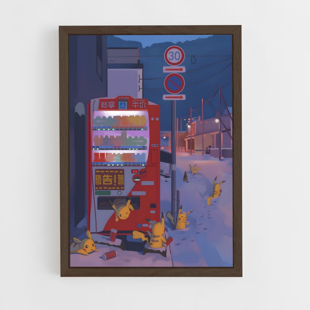 Poster Pikachu Vending Machine – affiche Pokemon (vue 5)