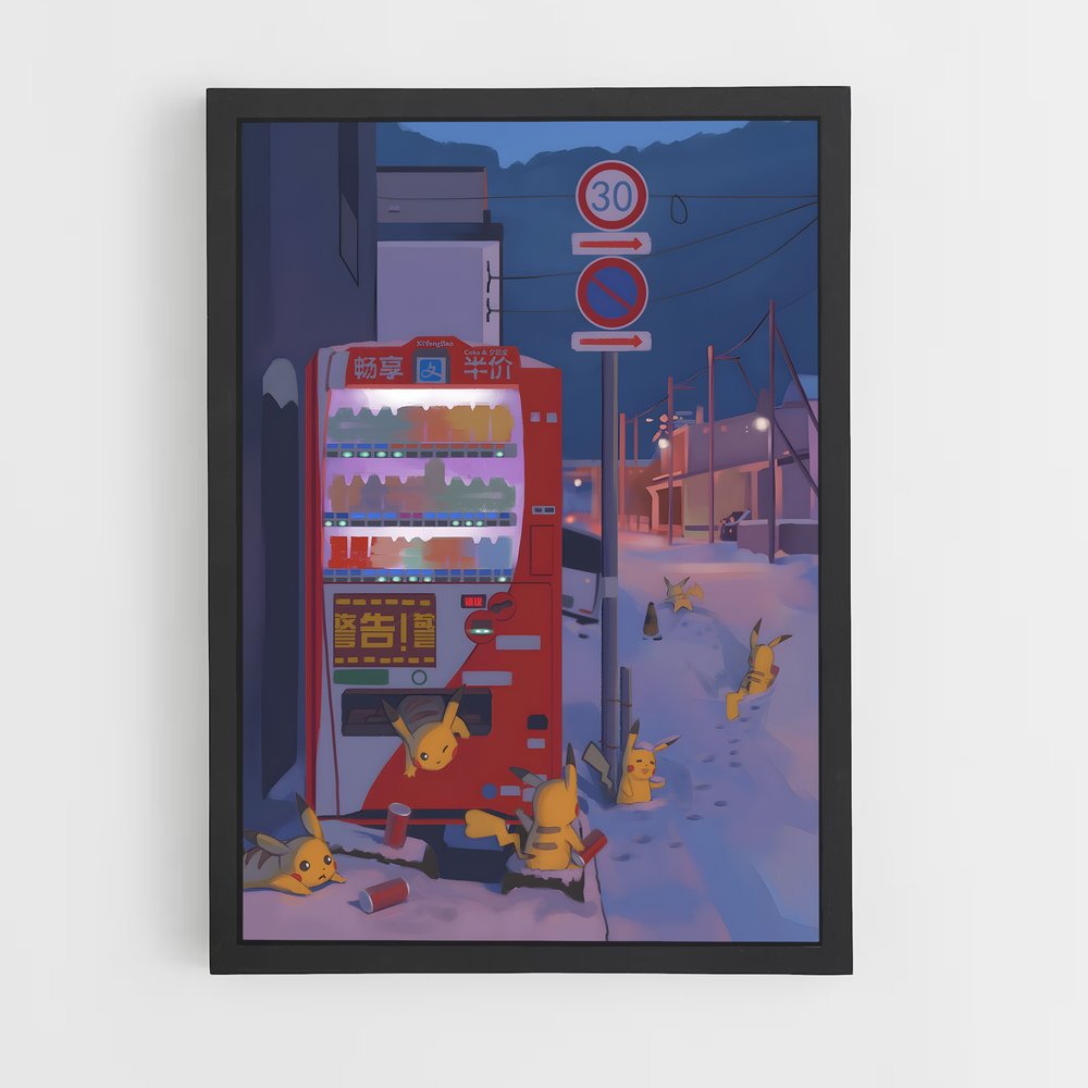Poster Pikachu Vending Machine – affiche Pokemon (vue 2)