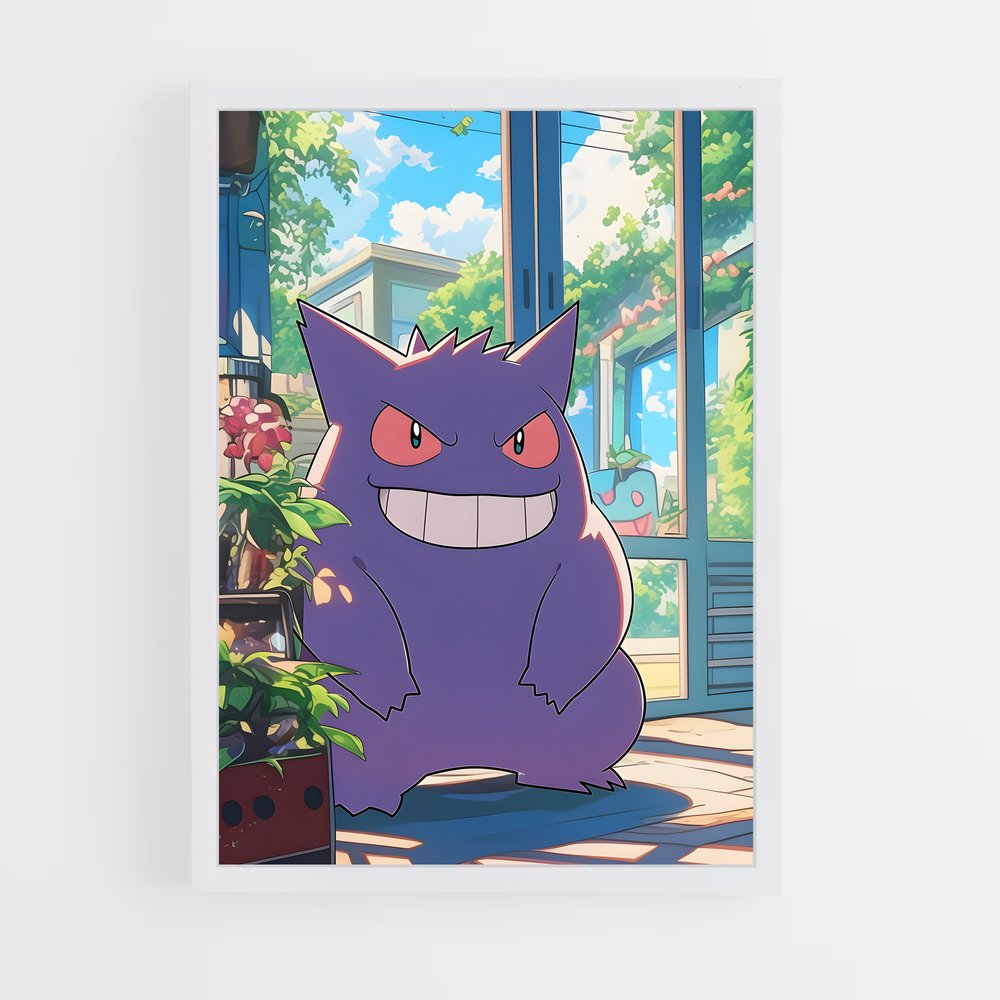 Poster Ectoplasma – affiche Pokemon (vue 3)