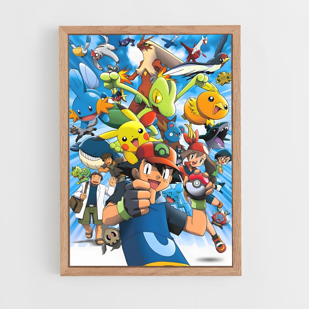 Poster Pokemon Génération 3 (vue 4)