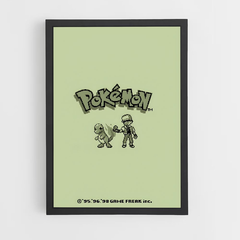Poster Pokemon Gameboy (vue 2)