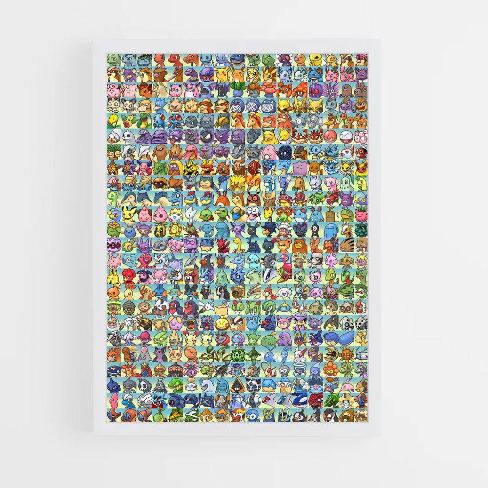 Poster Pokemon Liste (vue 3)