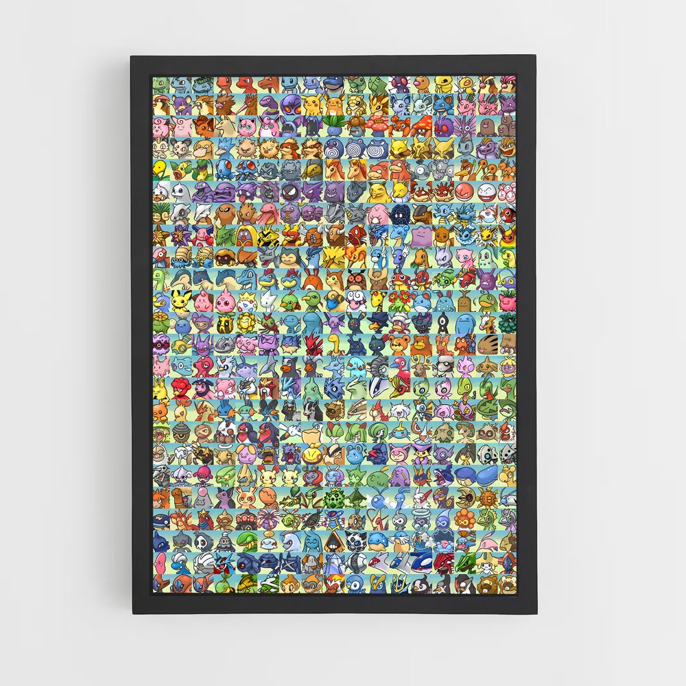 Poster Pokemon Liste (vue 2)
