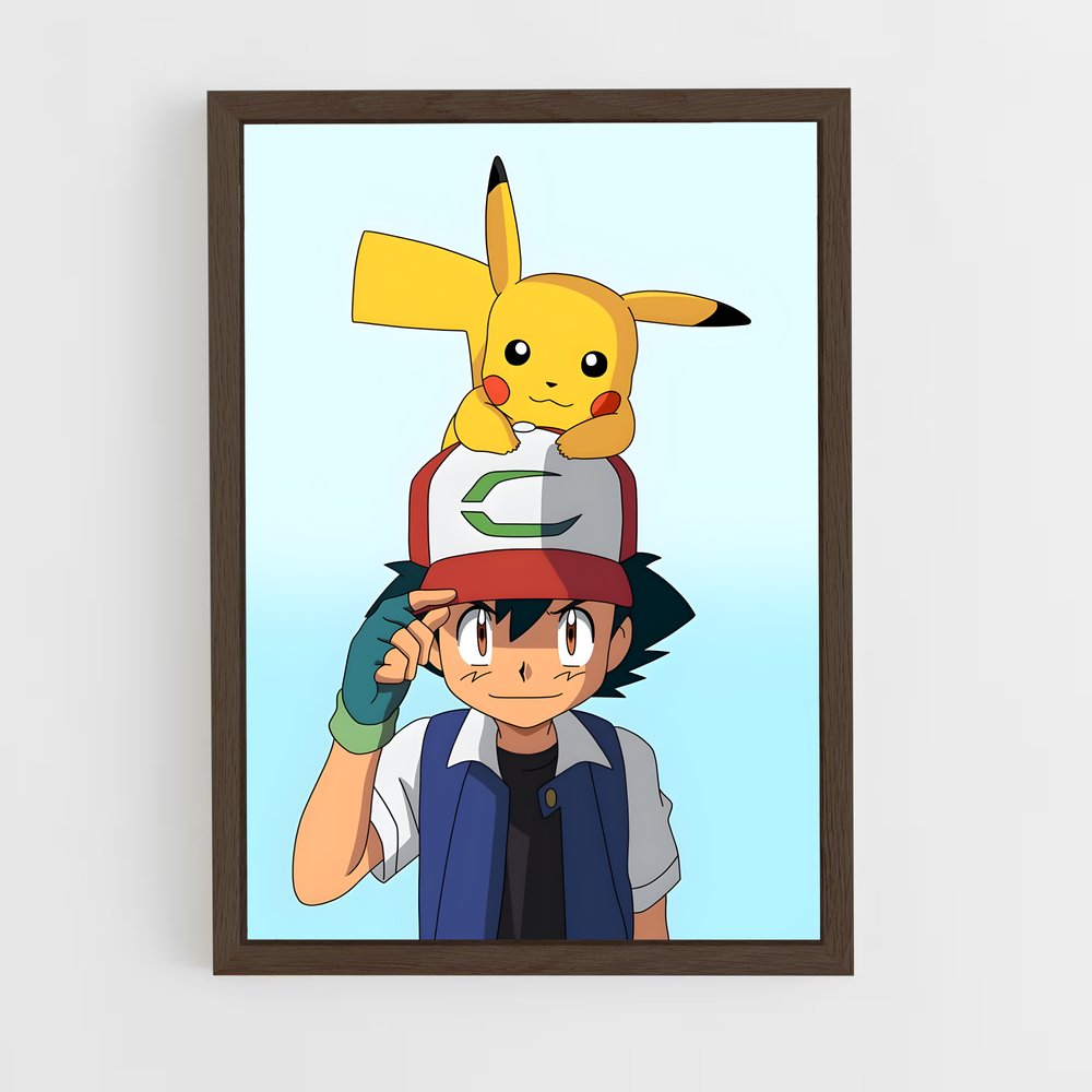 Poster Sacha x Pikachu – affiche Pokemon (vue 5)