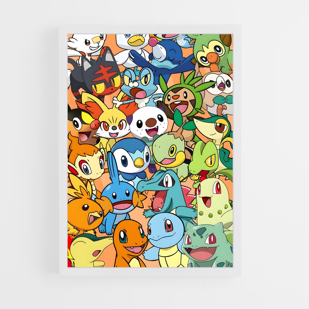 Poster Pokemon Starters (vue 3)