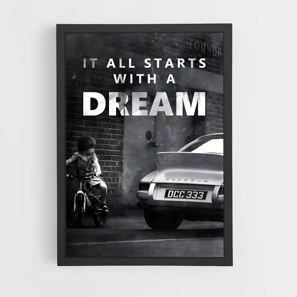 Poster Porsche Rêve (vue 2)