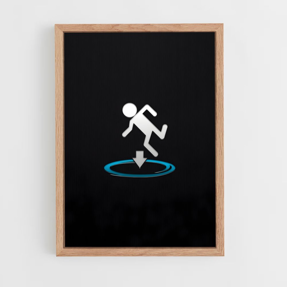 Poster Leap Through – affiche Portal (vue 4)