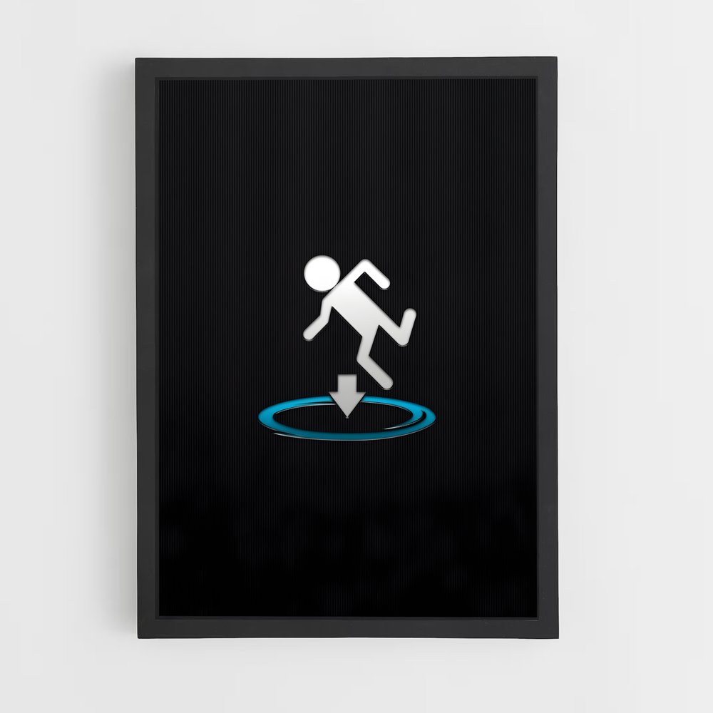 Poster Leap Through – affiche Portal (vue 2)