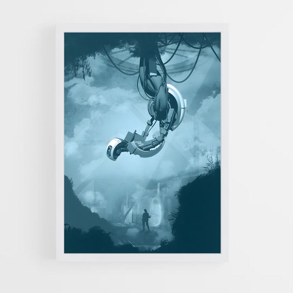 Poster Sphère Futuriste – affiche Portal (vue 3)