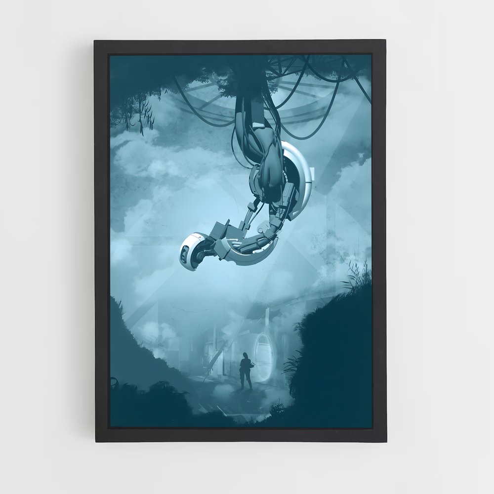 Poster Sphère Futuriste – affiche Portal (vue 2)