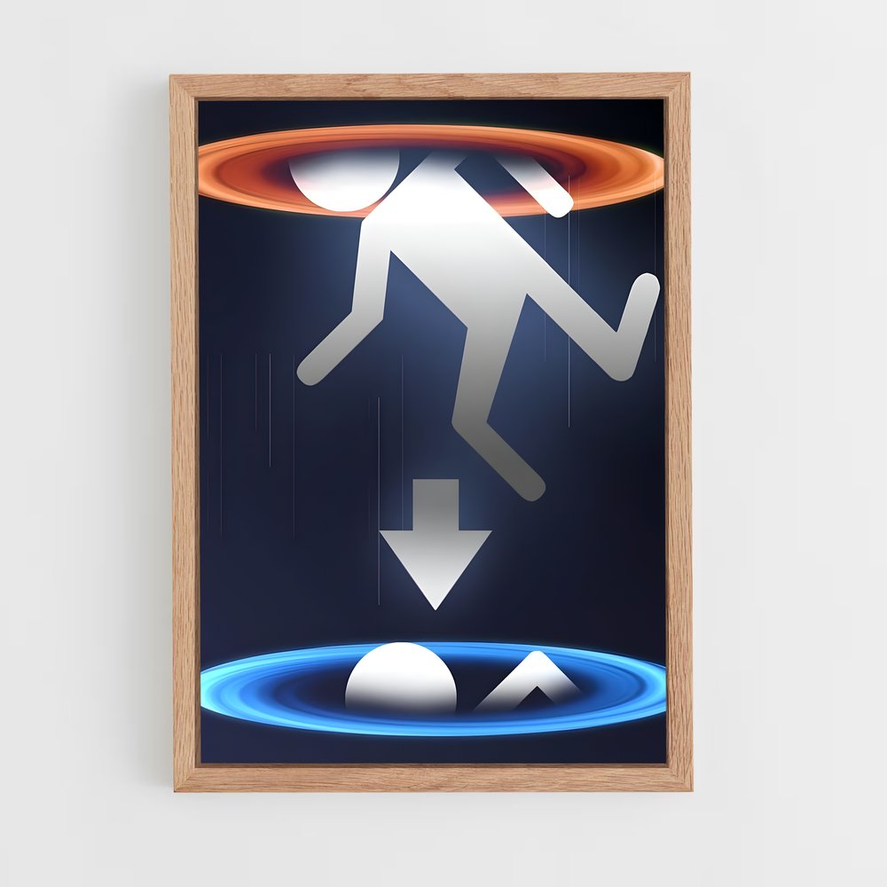 Poster Évasion Dimensionnelle – affiche Portal (vue 4)