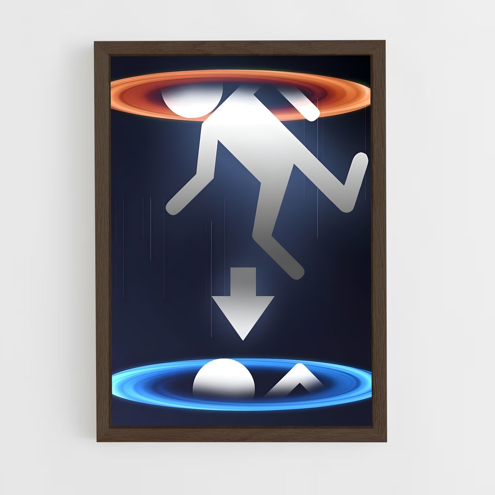 Poster Évasion Dimensionnelle – affiche Portal (vue 5)