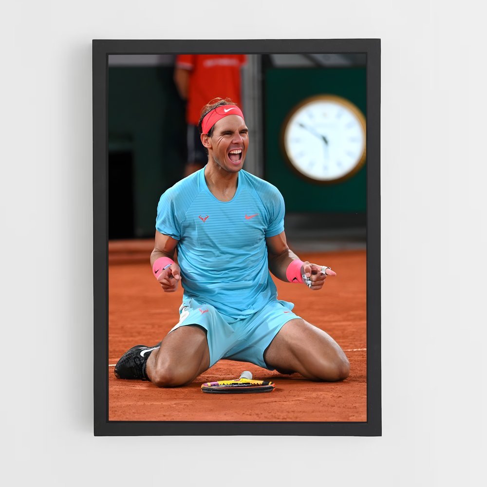Poster Nadal Terrain – affiche Tennis (vue 2)