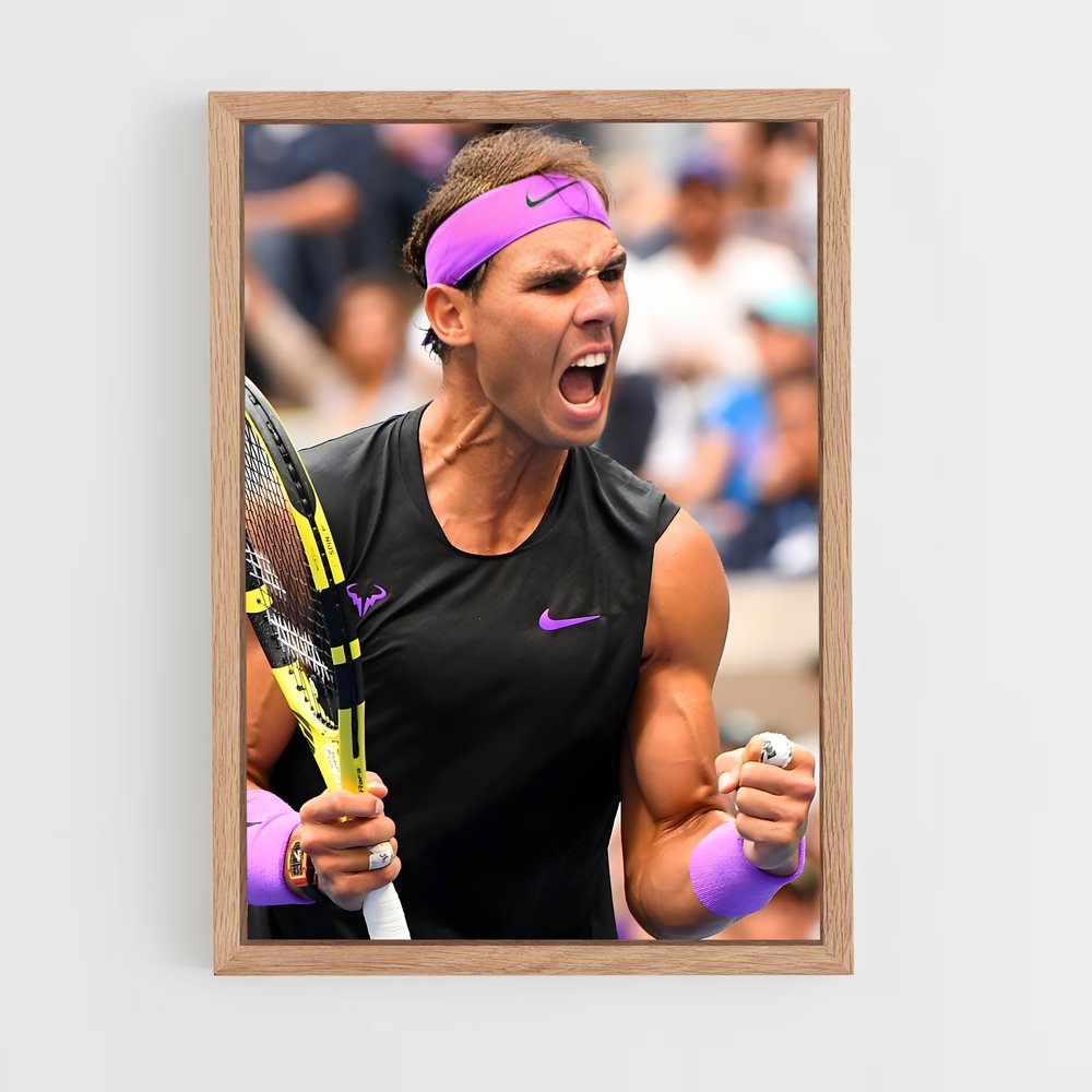 Poster Rafael Nadal Violet – affiche Tennis (vue 4)