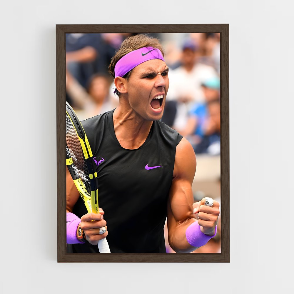 Poster Rafael Nadal Violet – affiche Tennis (vue 5)