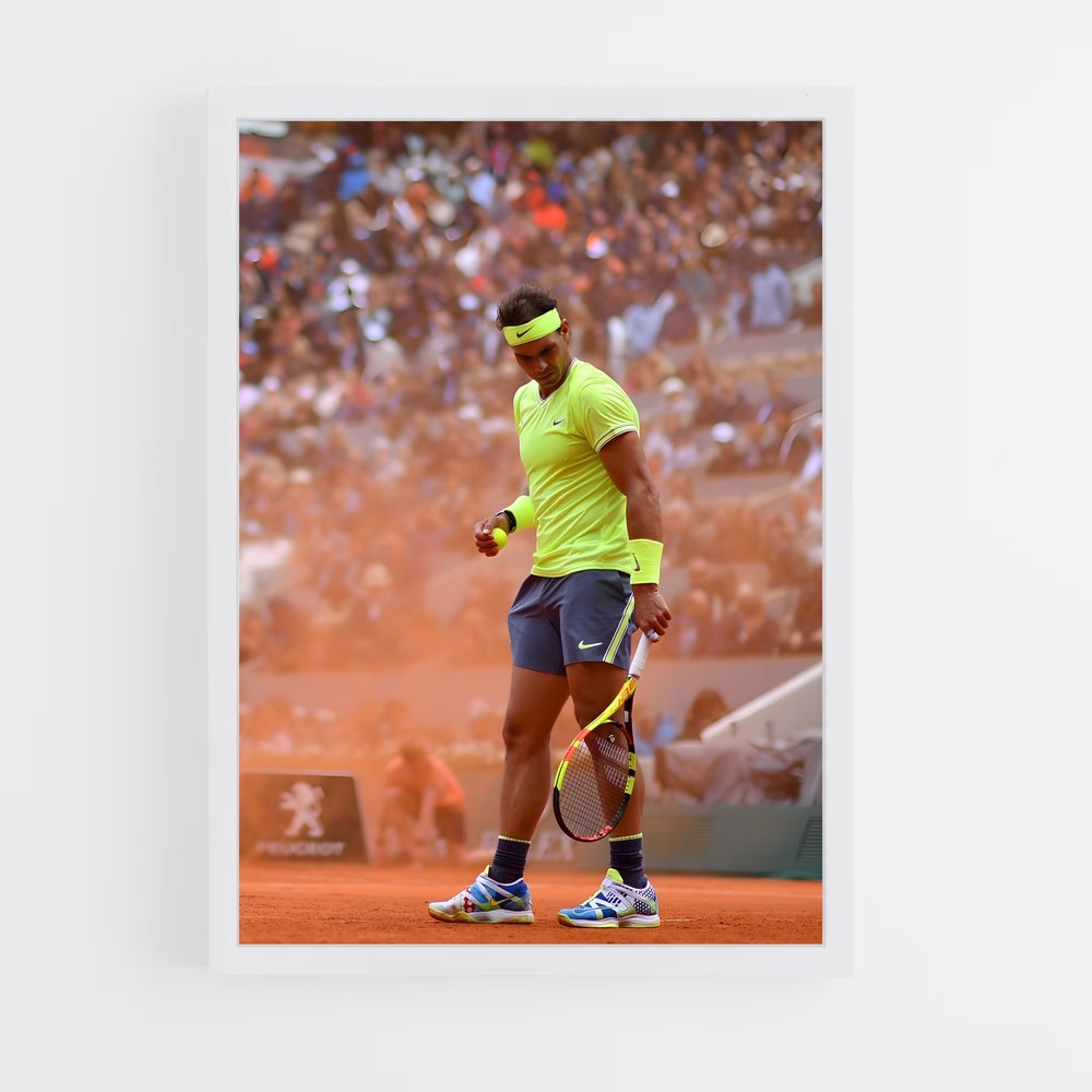 Poster Jaune Nadal – affiche Tennis (vue 3)