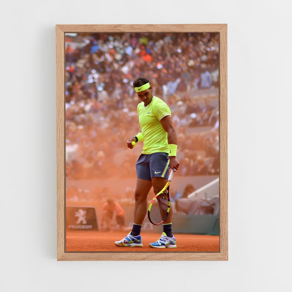 Poster Jaune Nadal – affiche Tennis (vue 4)