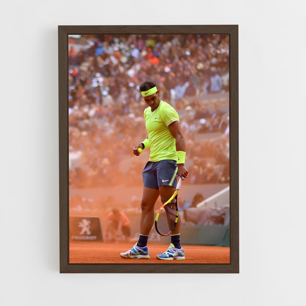 Poster Jaune Nadal – affiche Tennis (vue 5)