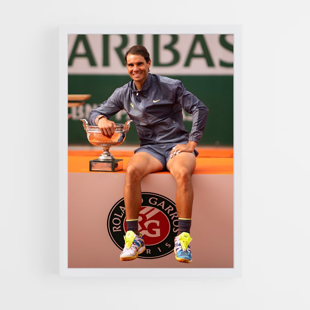 Poster Rafael Nadal Coupe – affiche Tennis (vue 3)